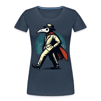 Halloween Kostüm Deko Gruseliges Party Design - Frauen Premium Bio T-Shirt - Navy - Vorne - Mia (176cm)