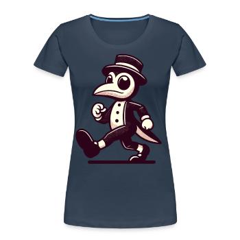 Retro Vintage Cartoon Halloween Costume Decoration - Women's Premium Organic T-Shirt - navy - Front - Mia (176cm)