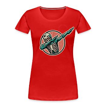 Dabbing Zombie Funny Dabbing Design - Women's Premium Organic T-Shirt - navy - Front - Mia (176cm)