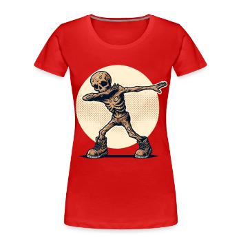 Dabbing Zombie Funny Dabbing Design - Women's Premium Organic T-Shirt - navy - Front - Mia (176cm)