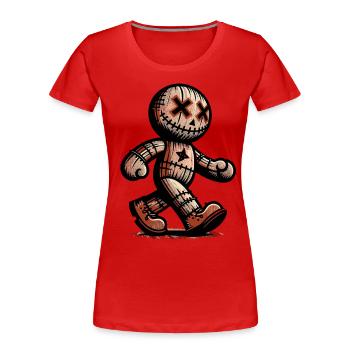 Voodoo Doll Halloween Costume Decoration Creepy - Women's Premium Organic T-Shirt - navy - Front - Mia (176cm)