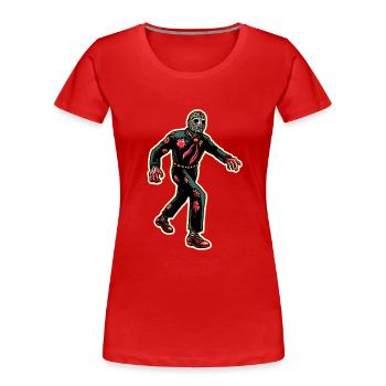 Retro Vintage Stil Halloween Zombie Kostüm Deko - Frauen Premium Bio T-Shirt - Navy - Vorne - Mia (176cm)