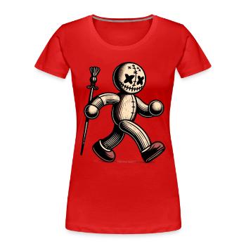 Voodoo Doll Halloween Costume Decoration Creepy - Women's Premium Organic T-Shirt - navy - Front - Mia (176cm)