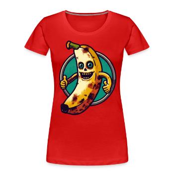 Zombie Banana Banana Lover Halloween - Women's Premium Organic T-Shirt - navy - Front - Mia (176cm)