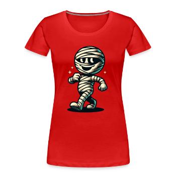 Retro Vintage Style Halloween Costume Decoration Mummy - Women's Premium Organic T-Shirt - navy - Front - Mia (176cm)