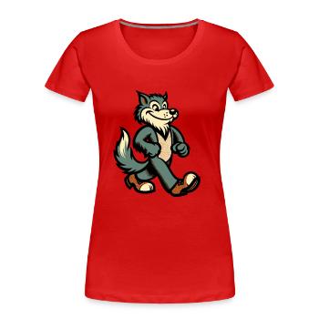 Retro Vintage Style Halloween Werewolf Costume Decoration - Women's Premium Organic T-Shirt - navy - Front - Mia (176cm)