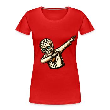 Dabbing Zombie Funny Dabbing Design - Women's Premium Organic T-Shirt - navy - Front - Mia (176cm)