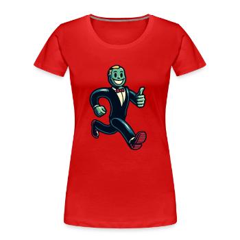 Retro Vintage Stil Halloween Zombie Kostüm Deko - Frauen Premium Bio T-Shirt - Navy - Vorne - Mia (176cm)