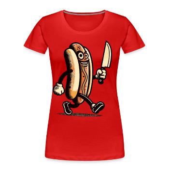 Delicious Halloween Design for Horror Movies Psycho - Women's Premium Organic T-Shirt - navy - Front - Mia (176cm)