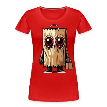 Spooky Party Funny Halloween Design - Women's Premium Organic T-Shirt - navy - Front - Mia (176cm)