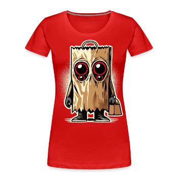 Spooky Party Funny Halloween Streetwear - Women's Premium Organic T-Shirt - navy - Front - Mia (176cm)