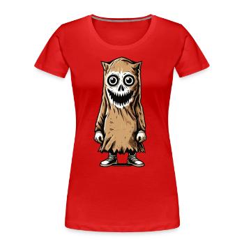 Gespenstische Party Lustiges Halloween Streetwear - Frauen Premium Bio T-Shirt -  - Vorne - Mia (176cm)