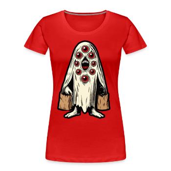 Spooky Party Trick Or Treat Halloween - T-shirt bio Premium Femme - bleu marine - Devant - Mia (176cm)