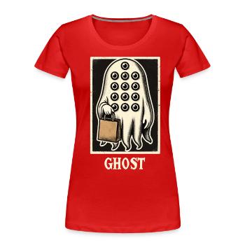 Gespenstische Party Trick Or Treat Zeit - Frauen Premium Bio T-Shirt -  - Vorne - Mia (176cm)
