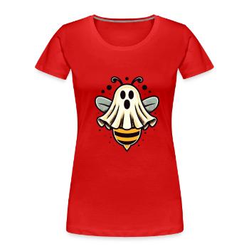 Lustiges Bienen Gespenst Niedliche Geister Biene - Frauen Premium Bio T-Shirt - Navy - Vorne - Mia (176cm)