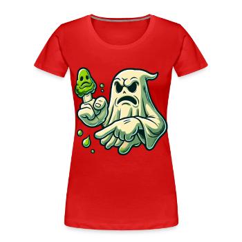 Lustiger Popel Geist Retro Cartoon Stil Booger - Frauen Premium Bio T-Shirt - Navy - Vorne - Mia (176cm)