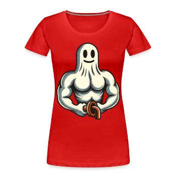 Bodybuilding Ghost Funny Gym Ghost - Women's Premium Organic T-Shirt - navy - Front - Mia (176cm)