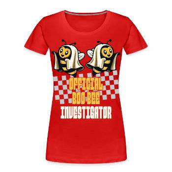 Offizieller Bienen Untersucher Lustiges Spruch - Frauen Premium Bio T-Shirt - Navy - Vorne - Mia (176cm)