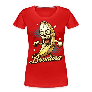 Lustiges Bananen Zombie Halloween Kostüm Deko - Frauen Premium Bio T-Shirt - Navy - Vorne - Mia (176cm)