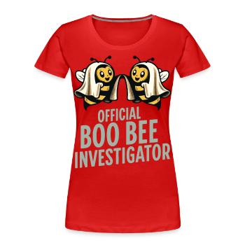 Offizieller Bienen Untersucher Lustiger Spruch - Frauen Premium Bio T-Shirt - Navy - Vorne - Mia (176cm)