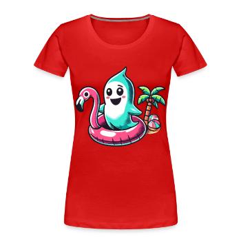 Summer Halloween Spooky Lifestyle Costume Idea - Women's Premium Organic T-Shirt - navy - Front - Mia (176cm)