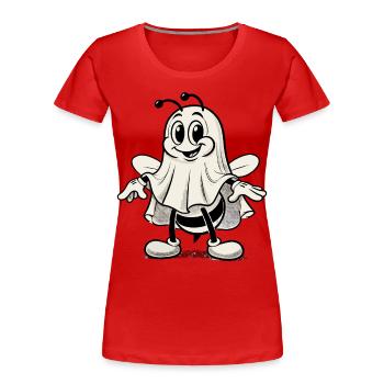 aFunny Bee Ghost Cute Ghost Bee - Women's Premium Organic T-Shirt - navy - Front - Mia (176cm)