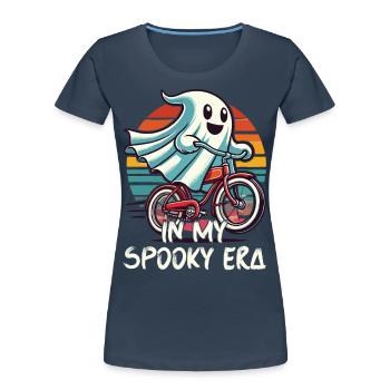 Halloween: In My Spooky Era Ghost Friends - Women's Premium Organic T-Shirt - navy - Front - Mia (176cm)
