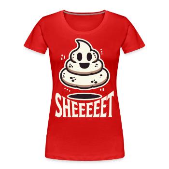 Lustiger Halloween Geist Haufen Motiv - Frauen Premium Bio T-Shirt - Navy - Vorne - Mia (176cm)