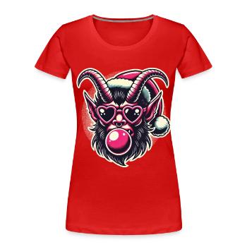Christmas Krampus Funny Sigma Male Style - Women's Premium Organic T-Shirt - navy - Front - Mia (176cm)
