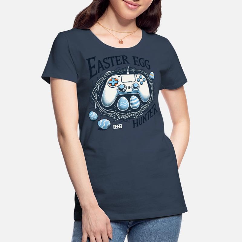 Gaming Easter Egg Hunter Controller Design Women's Premium Organic T-Shirt