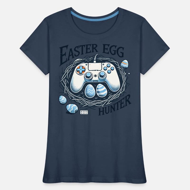 Gaming Easter Egg Hunter Controller Design Women's Premium Organic T-Shirt