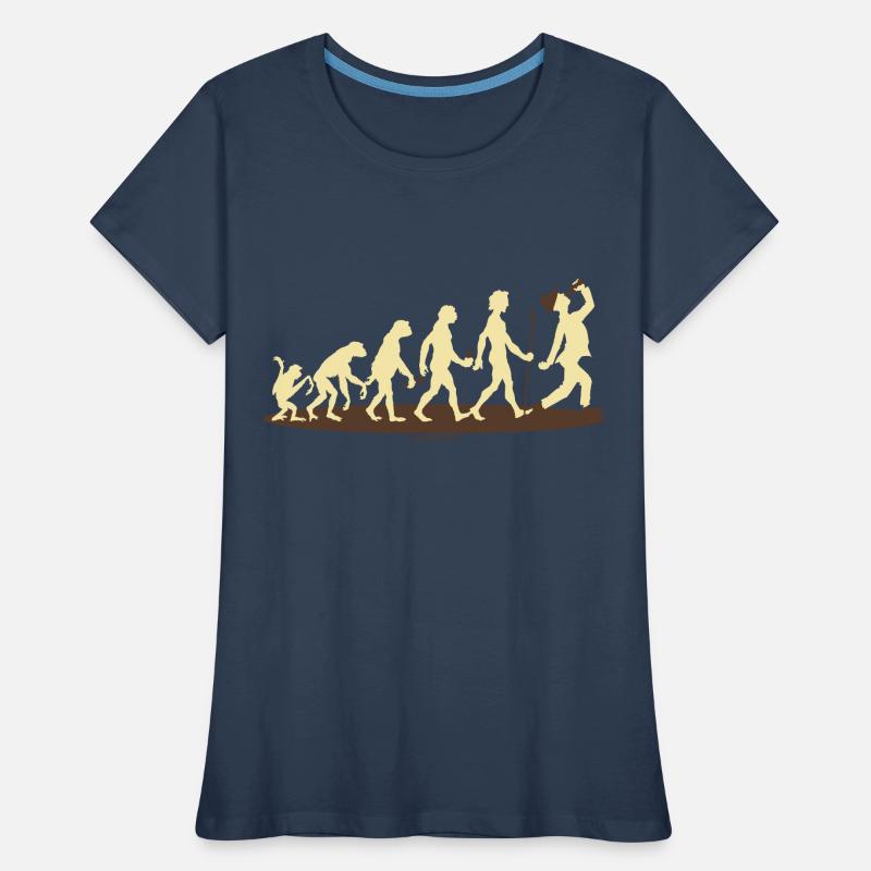 FUN - Evolution Bayer Bier - Geschenk - Bestseller Frauen Premium Bio T-Shirt