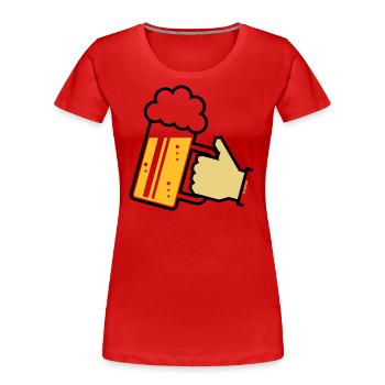 XGruß Aus Bayern (L3) - Frauen Premium Bio T-Shirt - Navy - Vorne - Mia (176cm)