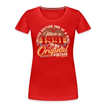 1991 Vintage Vintage Rétro Cadeau d’anniversaire - T-shirt bio Premium Femme - bleu marine - Devant - Mia (176cm)
