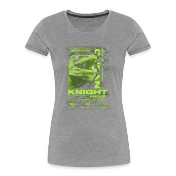Cuban Knight Anole Reptile Keeper Lizard - Women's Premium Organic T-Shirt - navy - Front - Mia (176cm)