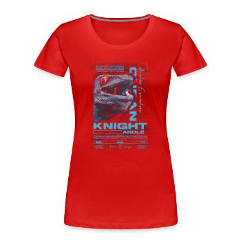 Cuban Knight Anole Reptile Keeper Lizard - Women's Premium Organic T-Shirt - navy - Front - Mia (176cm)