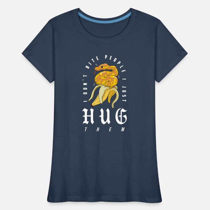 Ball Python Schlange Besitzer Banane Royal Python Frauen Premium Bio T-Shirt