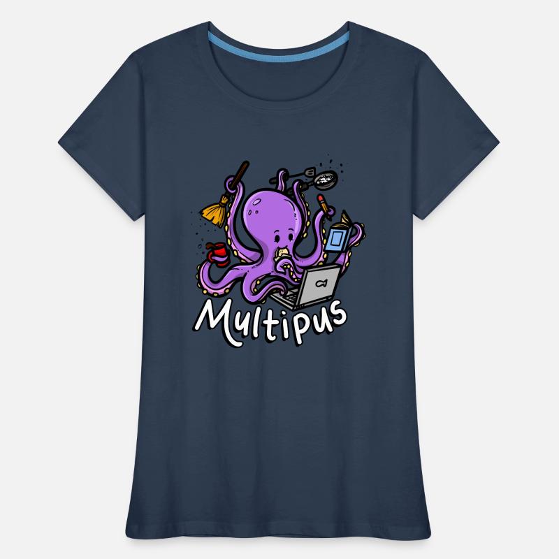 Multipus Multitasking Oktopus Frauen Premium Bio T-Shirt