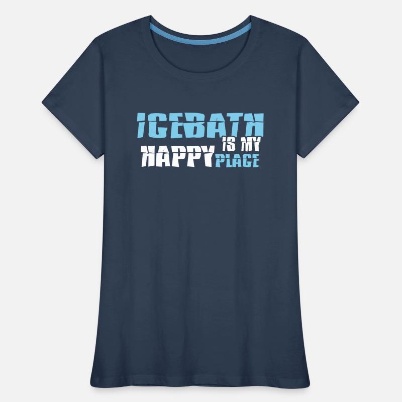 baths winter bathing hole bathing Women's Premium Organic T-Shirt