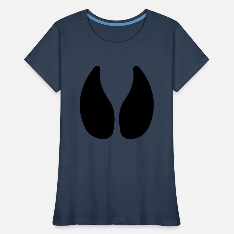 Empreinte de sabot vache étable étable T-shirt bio Premium Femme