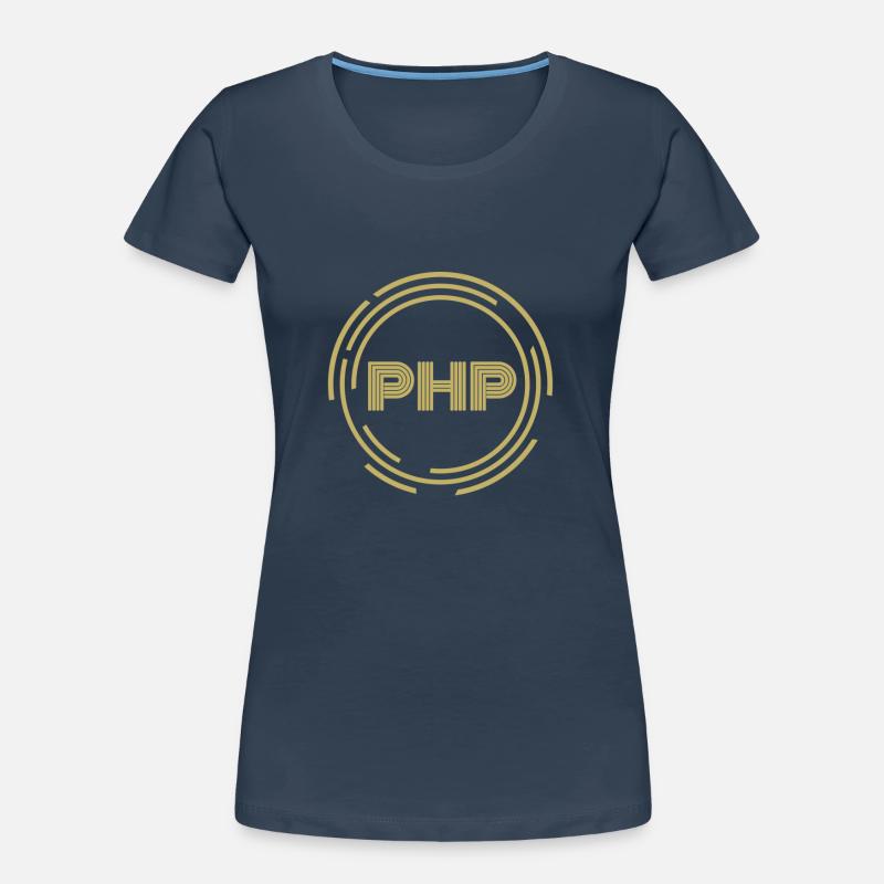 .PHP - Women's Premium Organic T-Shirt - navy