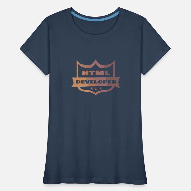 HTML Developer Women's Premium Organic T-Shirt