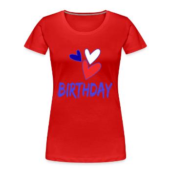JAHRESTAG. ALLES GUTE ZUM GEBURTSTAG. ALLES GUTE ZUM GEBURTSTAG. - Frauen Premium Bio T-Shirt - Navy - Vorne - Mia (176cm)