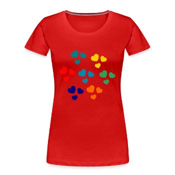 SCHÖNEN MUTTERTAG. MAMA. MUTTERTAG. HERZ - Frauen Premium Bio T-Shirt - Navy - Vorne - Mia (176cm)