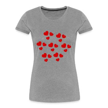 MAMA. MUTTERTAG. SCHÖNEN MUTTERTAG. HERZ - Frauen Premium Bio T-Shirt - Navy - Vorne - Mia (176cm)