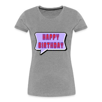 ALLES GUTE ZUM GEBURTSTAG. ALLES GUTE ZUM GEBURTSTAG. JAHRESTAG. - Frauen Premium Bio T-Shirt - Navy - Vorne - Mia (176cm)