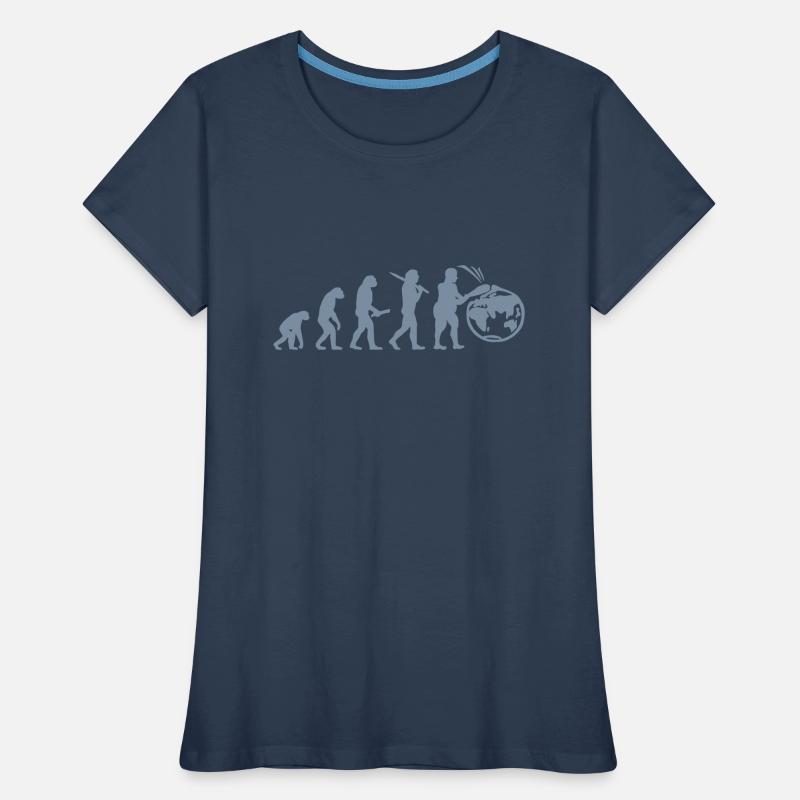 Evolution planete terre monde évolution T-shirt bio Premium Femme