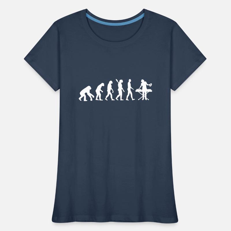 évolution DEEJAY DJ DJING w T-shirt bio Premium Femme
