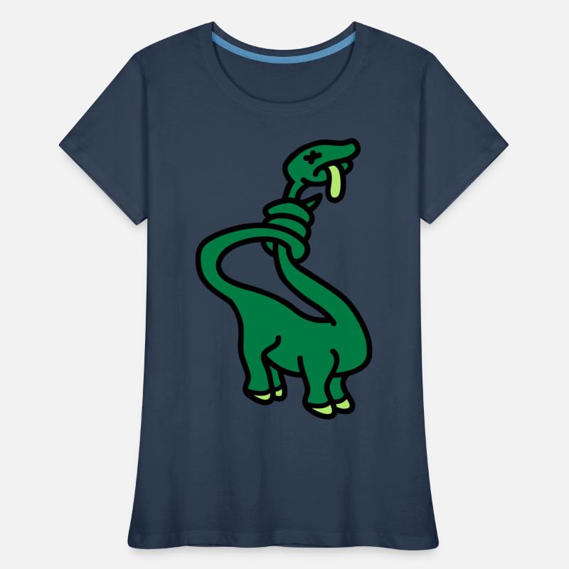 stranglesaurus_dino_3c Women's Premium Organic T-Shirt