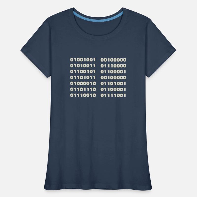 Ich Spreche Binär Code Lustiges Informatiker Coder Frauen Premium Bio T-Shirt